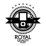 Vector royal quality music label