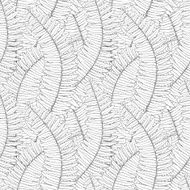 black and white seamless background with fern leaves