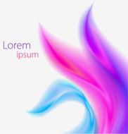 vector abstract colorful background with delicate watercolor wav N15