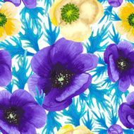 Watercolor seamless floral pattern N16