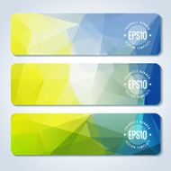 Abstract vector header banners N151