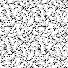 monochrome seamless abstract hand-drawn elements N3