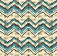 seamless zigzag vector knitted background N11