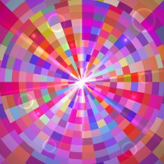 Abstract Colorful Tunnel Vector