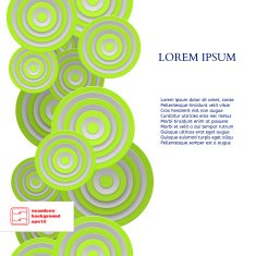 Abstract Seamless Circles Pattern Vector N22