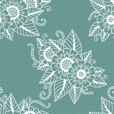 Seamless flower lace pattern N4