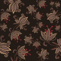 Hand drawn seamless floral pattern N15