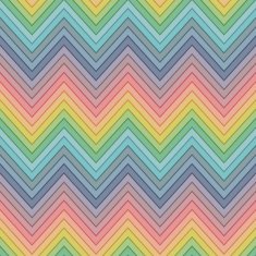 seamless multicolor horizontal fashion chevron pattern