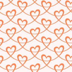 Romantic seamless pattern with hearts N109