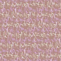 Seamless pattern with hand drawn letters N12