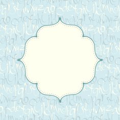 Seamless pattern with hand drawn letters and frame for text N2