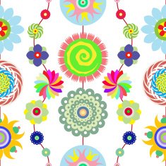 flowers vector abstract seamless pattern endless floral background N16