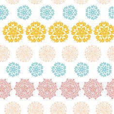 Abstract decorative circles stars striped seamless pattern background