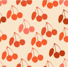 Cherries abstract pattern