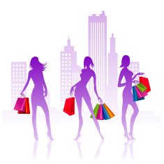 shopping ladies