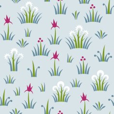 Seamless floral retro pattern of classic style N3