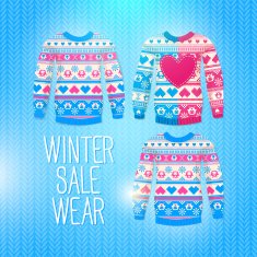 Sweater Sale Winter Illustration N2