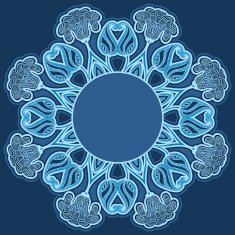 Greeting card with oriental pattern N25