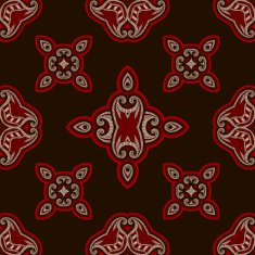 Patterned floor tile in oriental style N35