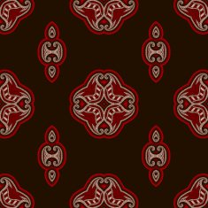 Patterned floor tile in oriental style N36