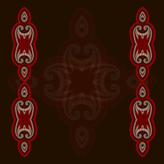 Patterned floor tile in oriental style N38