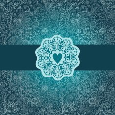 Floral Background with Vintage Label Gorgeous seamless N10