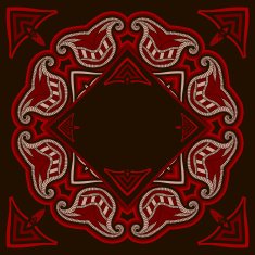 Patterned floor tile in oriental style N39