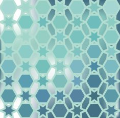 Vector abstract background of hexagon and star N2