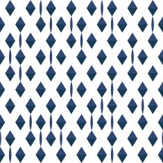 seamless pattern of blue diamonds on white background