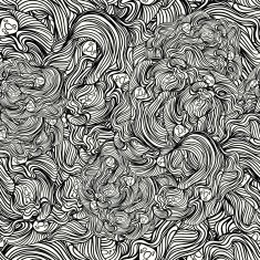 abstract seamless pattern of waves