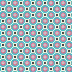 Seamless pattern in retro colors N9
