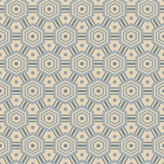 Seamless pattern with hexagons in retro colors N2