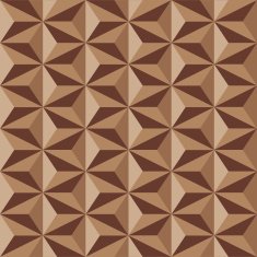 Anise stars pattern in brown colors