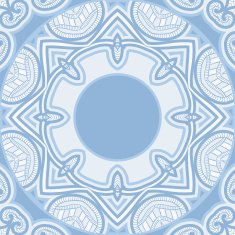 Patterned floor tile in oriental style N41
