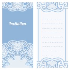 Greeting card with oriental pattern N26