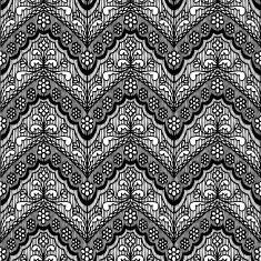 Lace seamless pattern with flowers N183