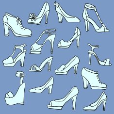 set of different women shoes N2