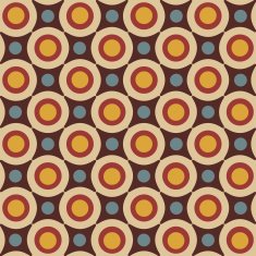 Seamless pattern in retro colors N10