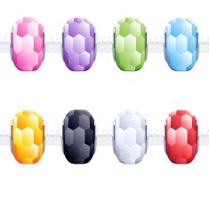 Assorted charm glass cut beads for necklace or bracelet