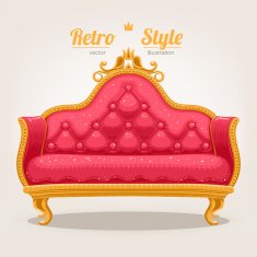retro sofa