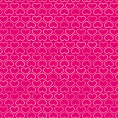 Hearts Contour Pattern in Shades of Pink vector