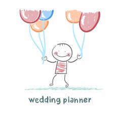 wedding planner with helium balloons N2