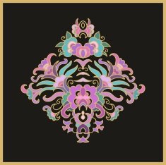 Floral composition in chinese style