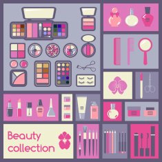 Set of cosmetics icons N3