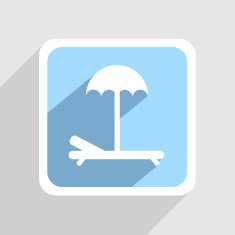 Vector blue icon on gray background Eps10 N10