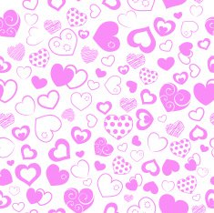Seamless pattern of hearts N14