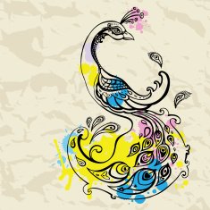 Peacock Decorative Vector illustration N8