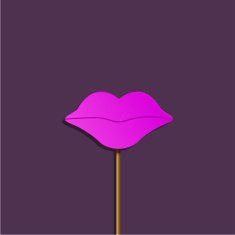Vector party kiss background Eps10