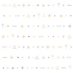 Minimalistic geometric seamless pattern Vector N2