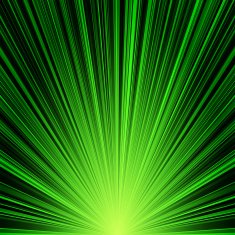 Abstract green stripes burst background